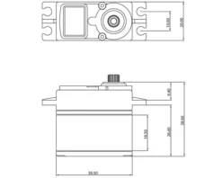 ProTek RC 100SS Standard Digital "Super Speed" Metal Gear Servo -ProTek RC Sales ptk 100ss 3
