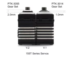 ProTek RC 155T Metal Servo Gear Set (Gasket Spline) -ProTek RC Sales ptk 3055 2