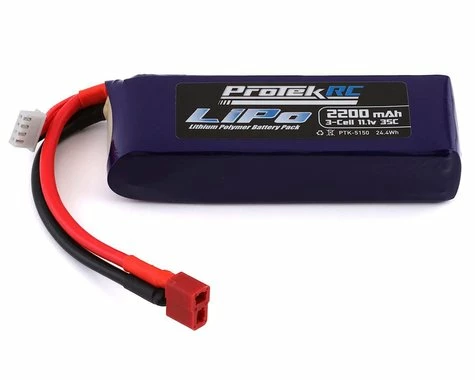 ProTek RC 3S 35C Supreme Power LiPo Battery (11.1V/2200mAh) (Engine Heater) w/T-Style Connector -ProTek RC Sales ptk 5150