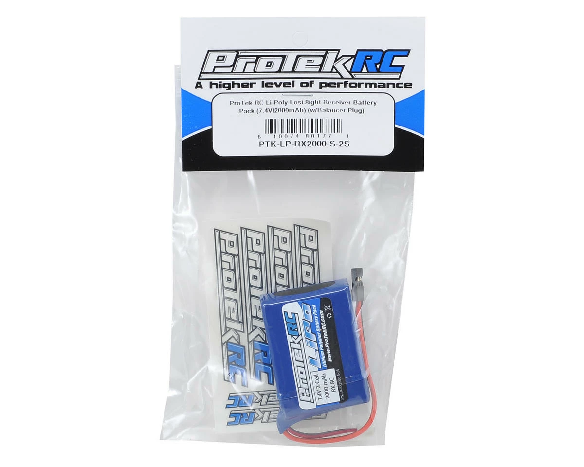 ProTek RC LiPo HB & Losi 8IGHT Receiver Battery Pack (7.4V/2000mAh) (w/Balancer Plug) 4 ProTek RC LiPo HB & Losi 8IGHT Receiver Battery Pack (7.4V/2000mAh) (w/Balancer Plug) - Image 2