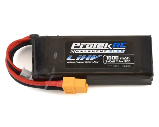 ProTek RC 3S 90C Si-Graphene + HV LiPo Battery w/XT60 Connector (11.4V/1800mAh) -ProTek RC Sales ptk 5572