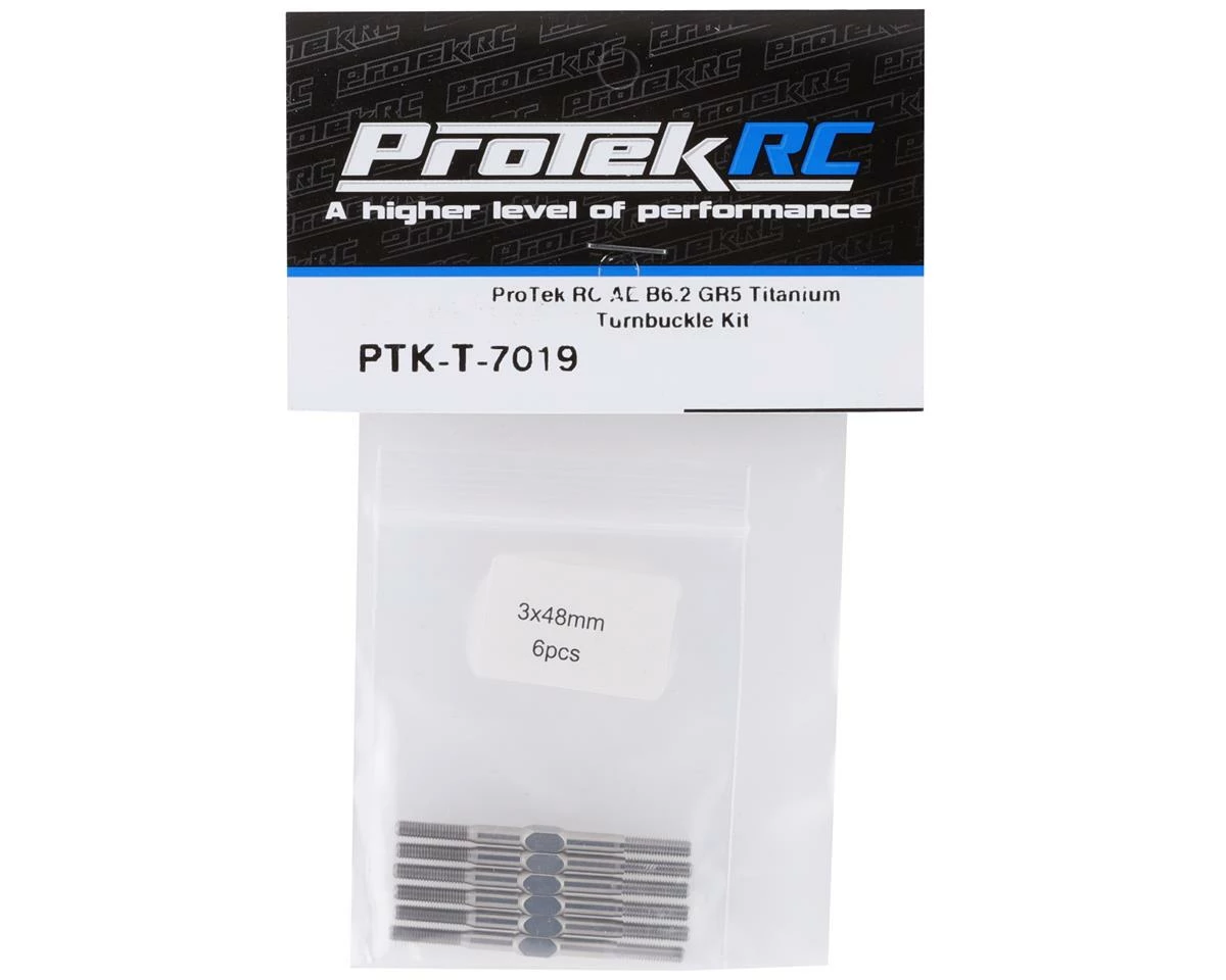 ProTek RC AE B6.2/B6.3/B6.4 Series "Grade 5" Titanium Turnbuckle Kit 4 ProTek RC AE B6.2/B6.3/B6.4 Series "Grade 5" Titanium Turnbuckle Kit - Image 2